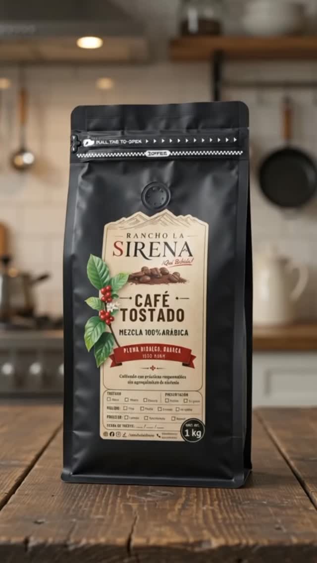Reel de tostado de cafe de Rancho La Sirena en Instagram